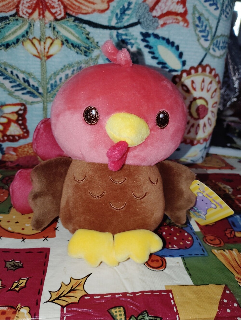 Pocket Huggy Huggables Turkey Plush 🦃 🆕 With Tags Fiesta Brand